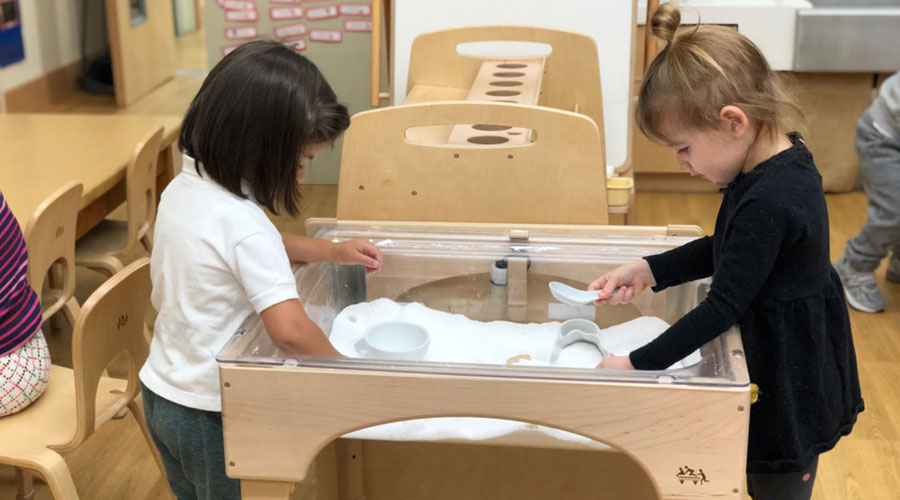 Beginners students at The Caedmon School learning through play