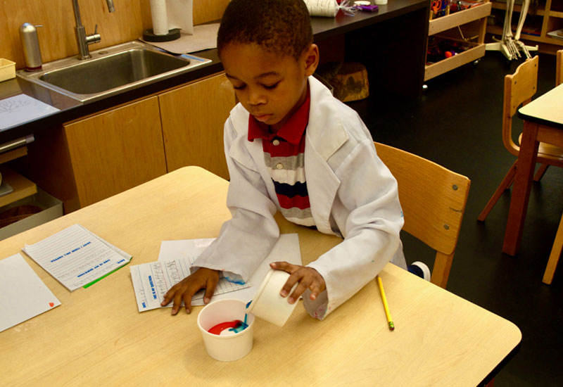 Young student at Caedmon 